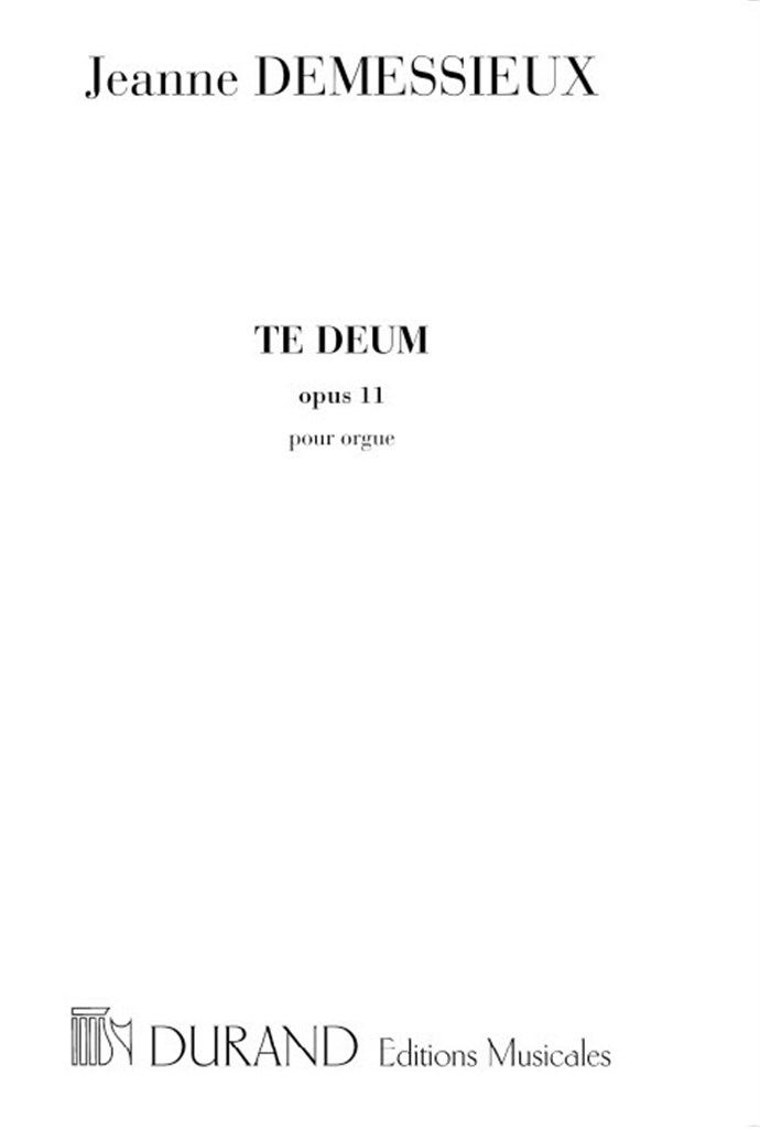 Te Deum Op 11 Orgue